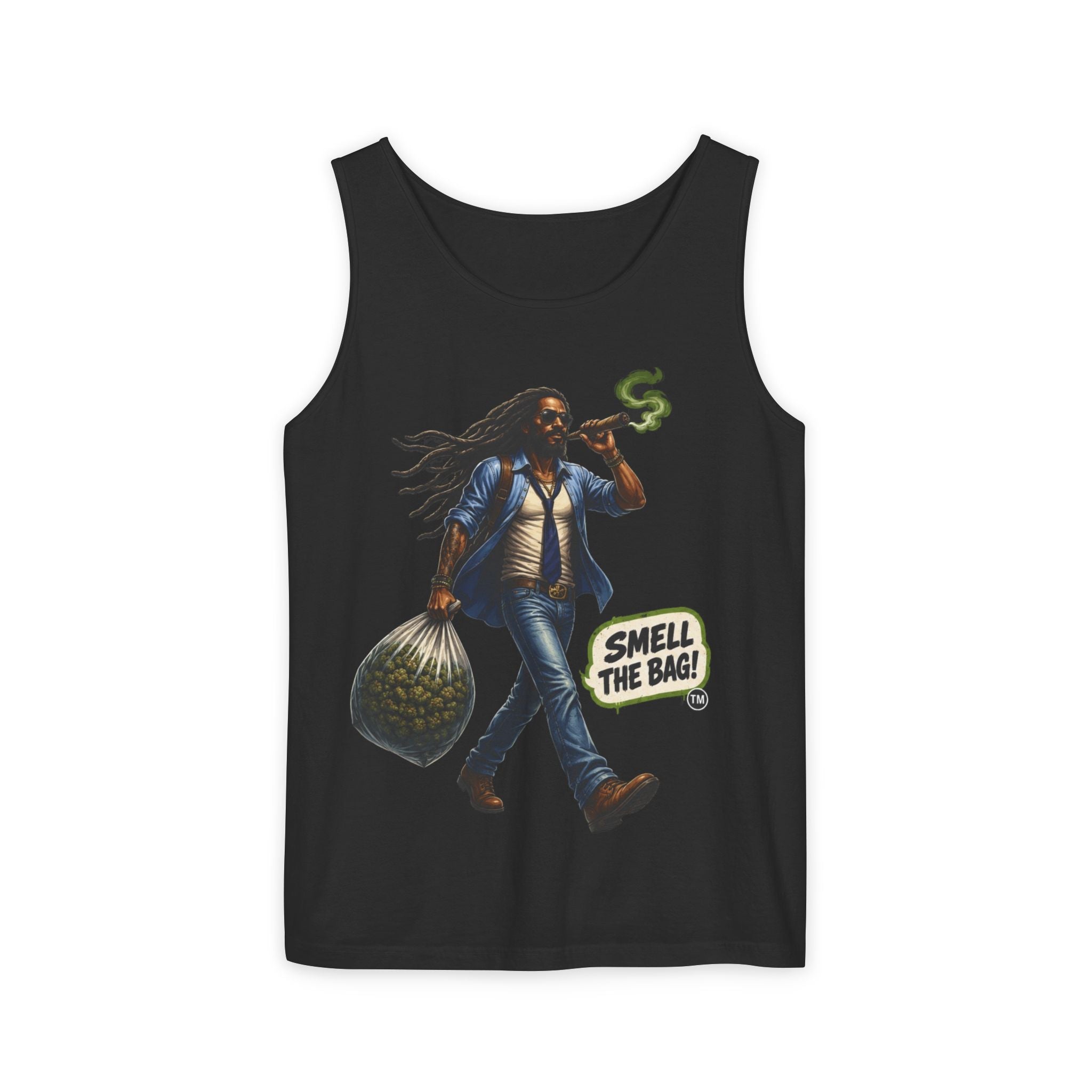 Smell The Bag Tank Top — Streetwear Motivational Graphic Tank