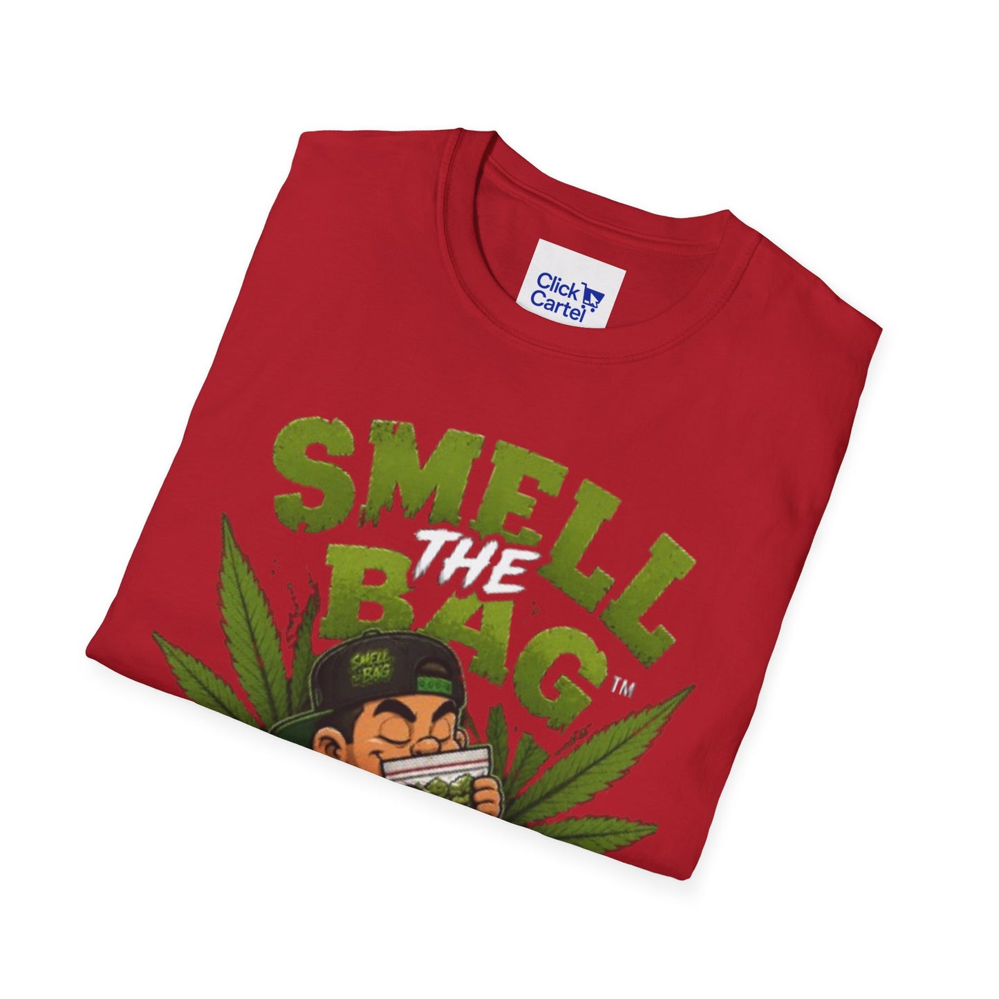 Smell The Bag T-Shirt – Funny Stoner Toon Graphic Tee