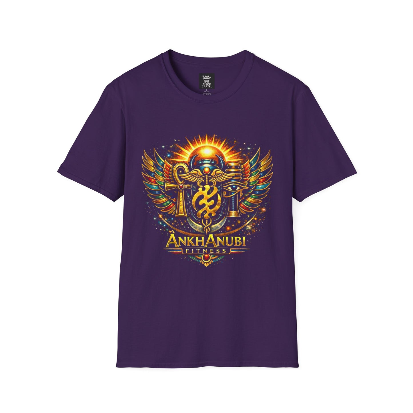 Ankh Anubis Egyptian Sun Winged Symbol T-Shirt