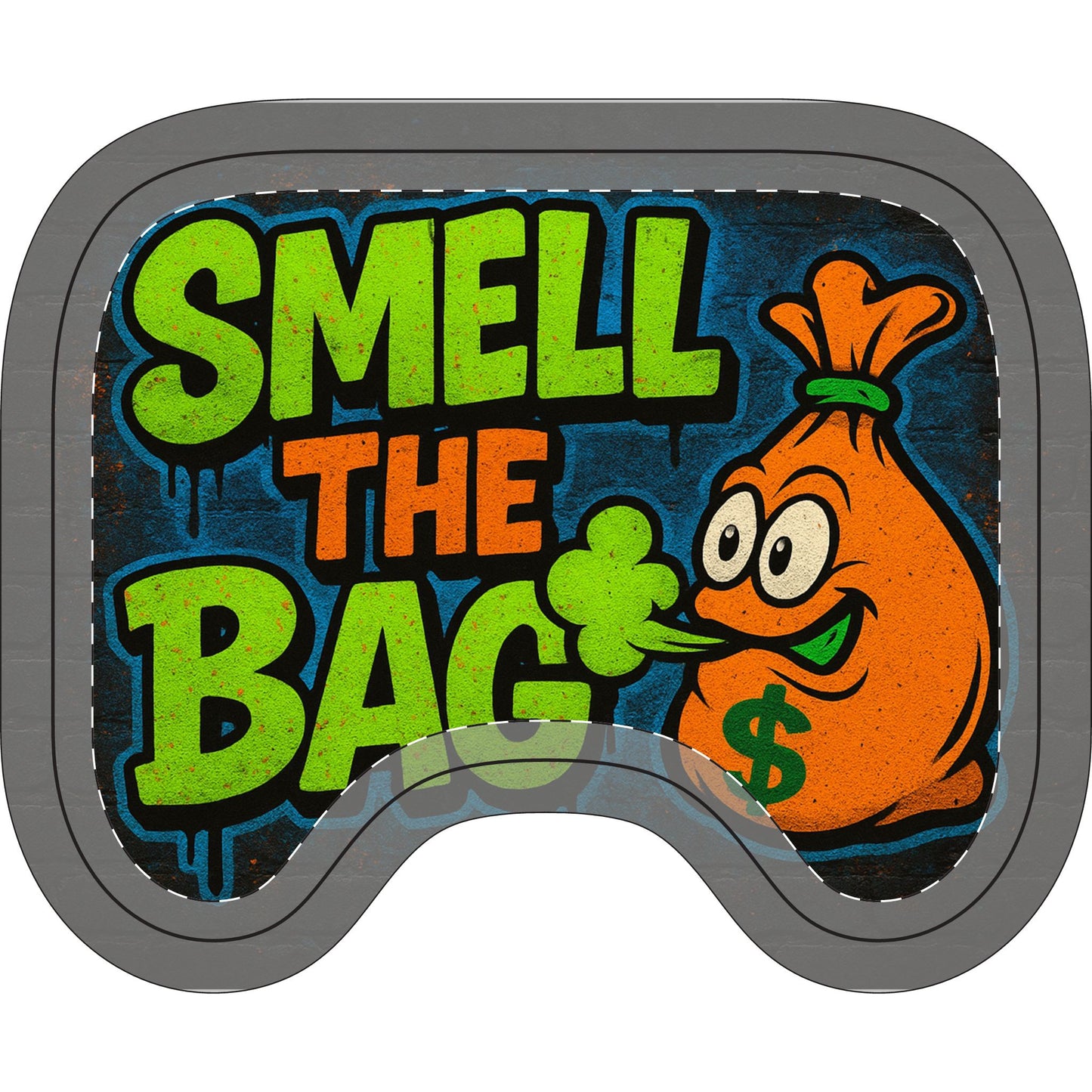 Toilet Lid Cover Set – "Smell The Bag" Funny Bathroom 3-Piece Set (Lid, Tank, Contour)