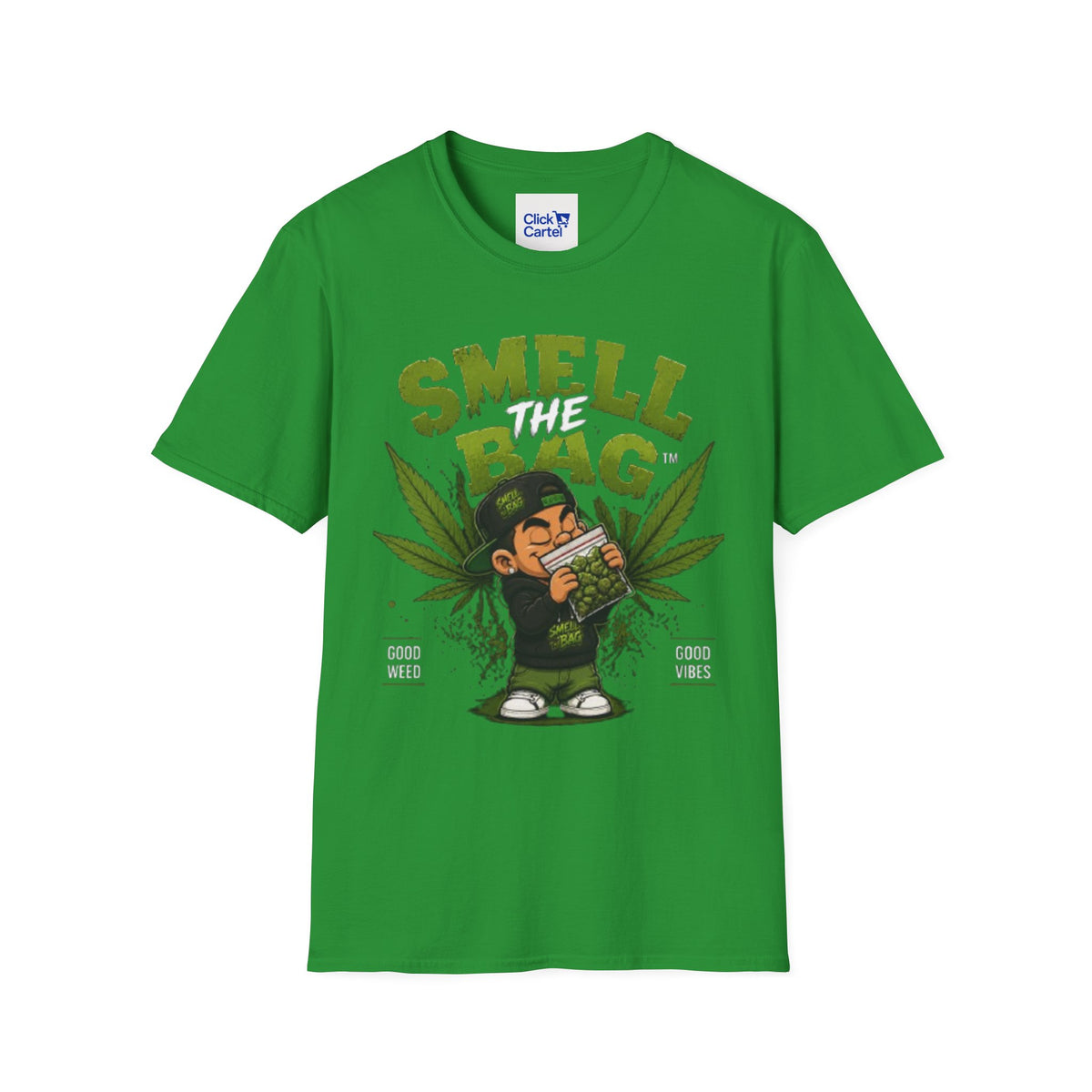 Smell The Bag T-Shirt – Funny Stoner Toon Graphic Tee