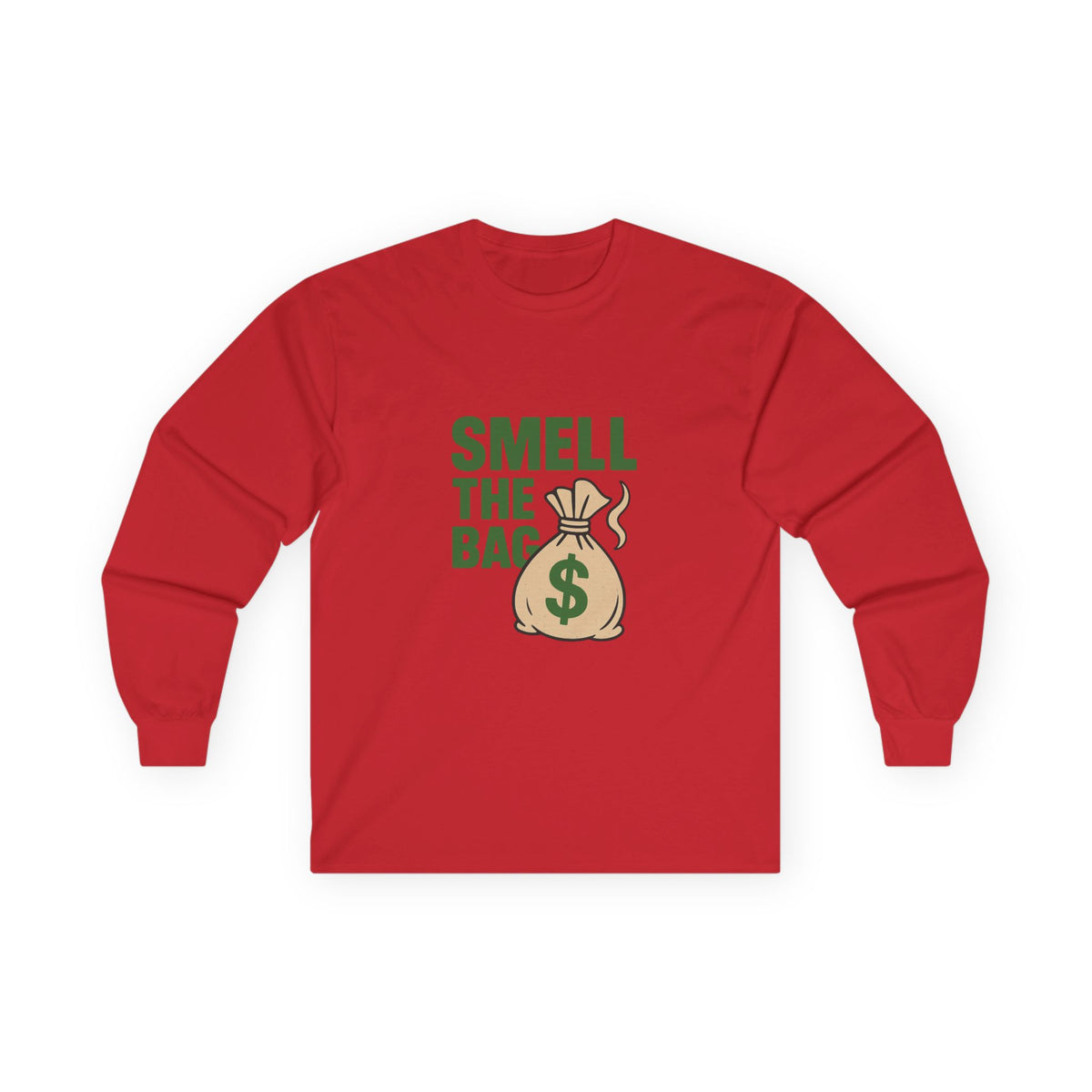 Funny Money-Themed Unisex Long Sleeve Tee - Perfect for Gifting, Birthday Celebrations, Humor, Casual Wear, Gift for Him and Her