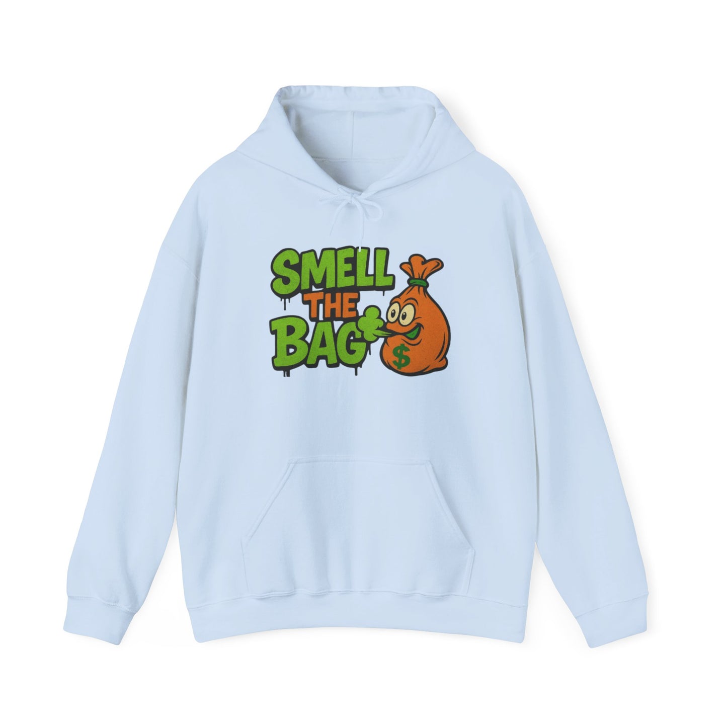 Smell the Bag Unisex Heavy Blend™ Hoodie - Stylish Casual Wear, Perfect Gift for Friends, Streetwear, Cozy Lounge, Urban Fashion