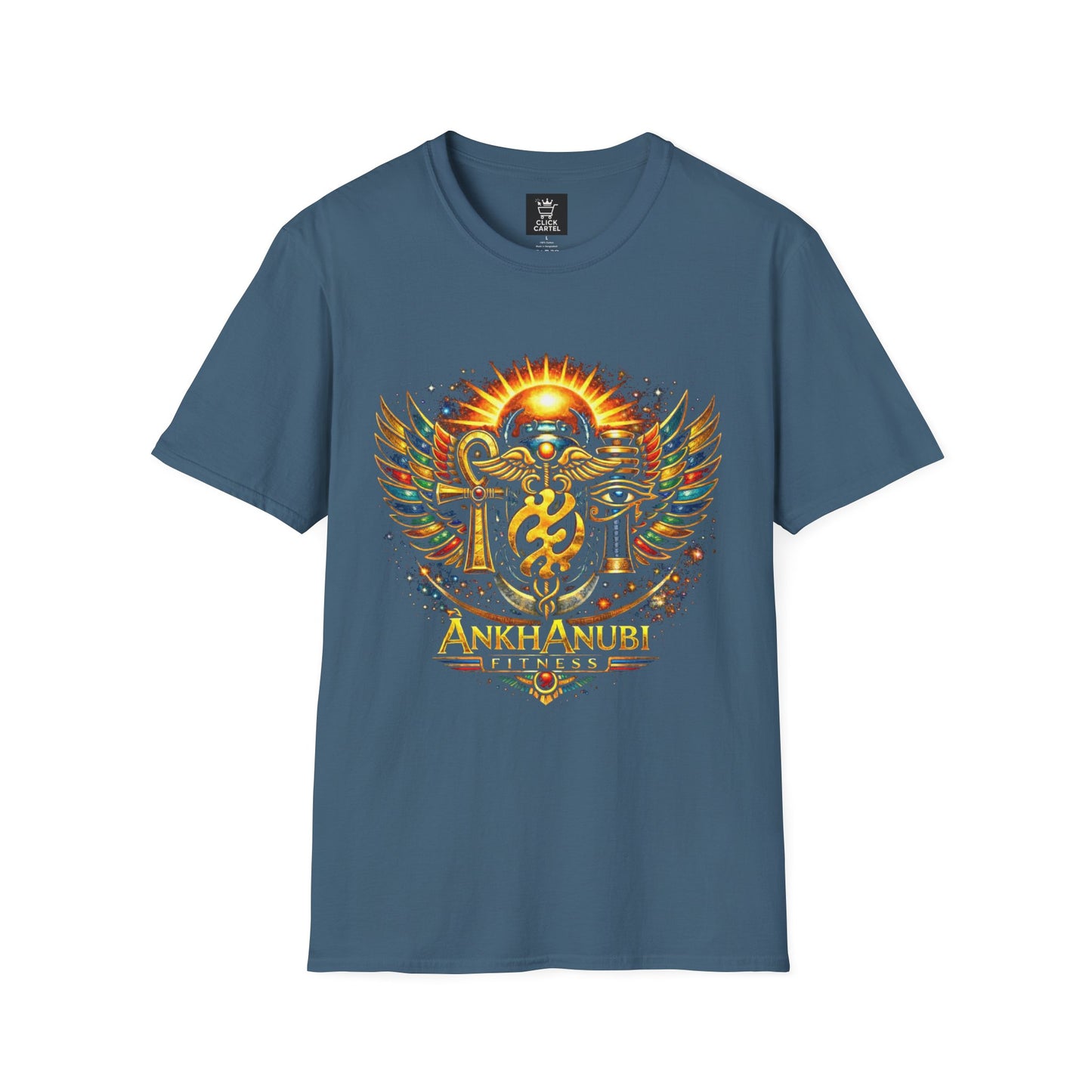 Ankh Anubis Egyptian Sun Winged Symbol T-Shirt