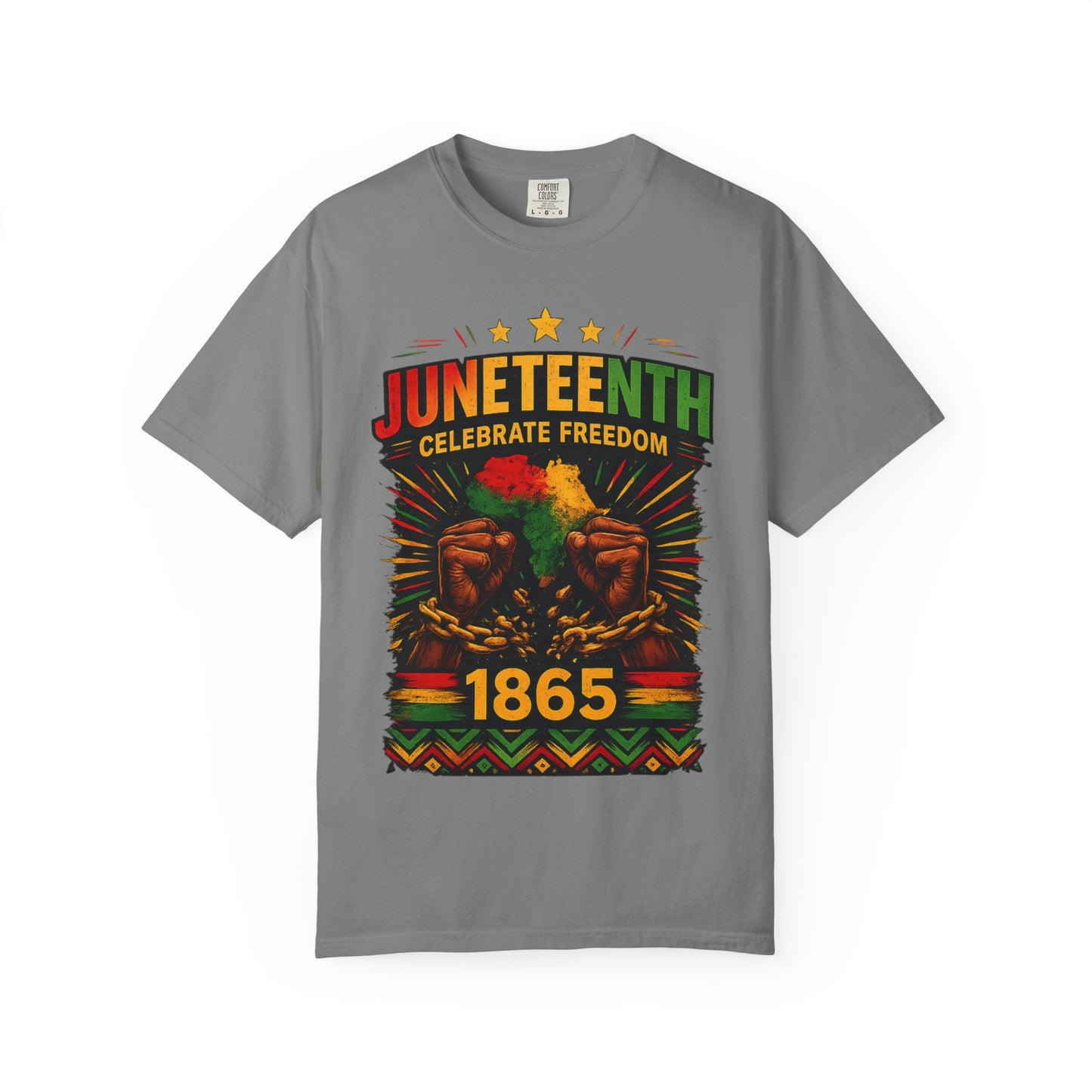 Juneteenth Celebrations T-Shirt — "Celebrate Freedom 1865" Graphic Tee