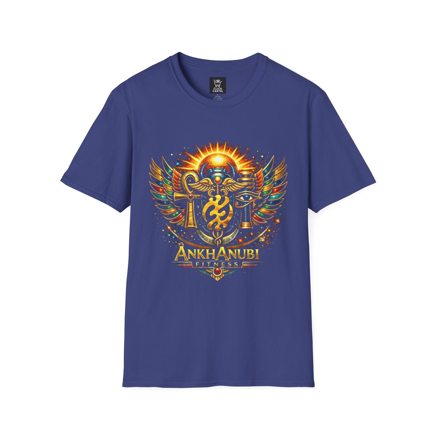Ankh Anubis Egyptian Sun Winged Symbol T-Shirt