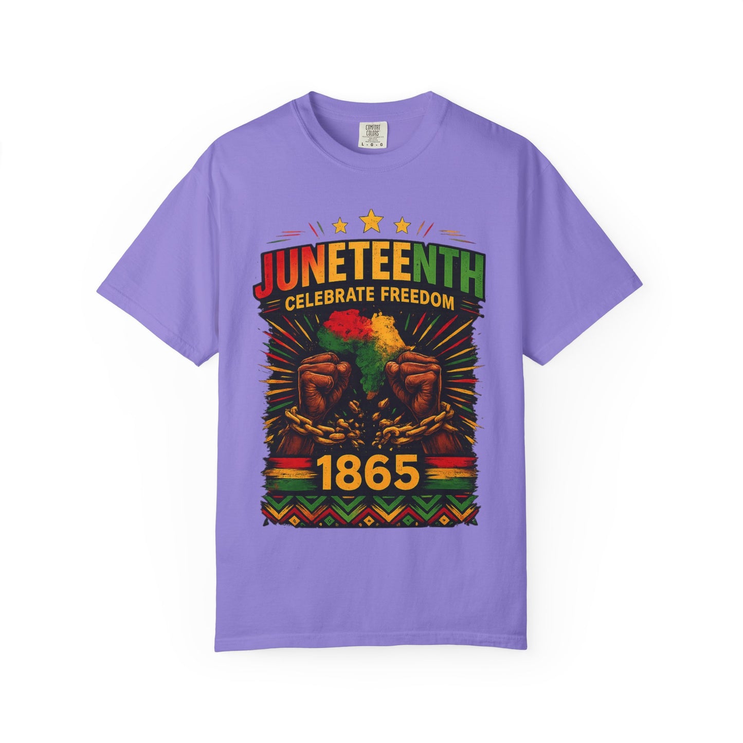 Juneteenth Celebrations T-Shirt — "Celebrate Freedom 1865" Graphic Tee