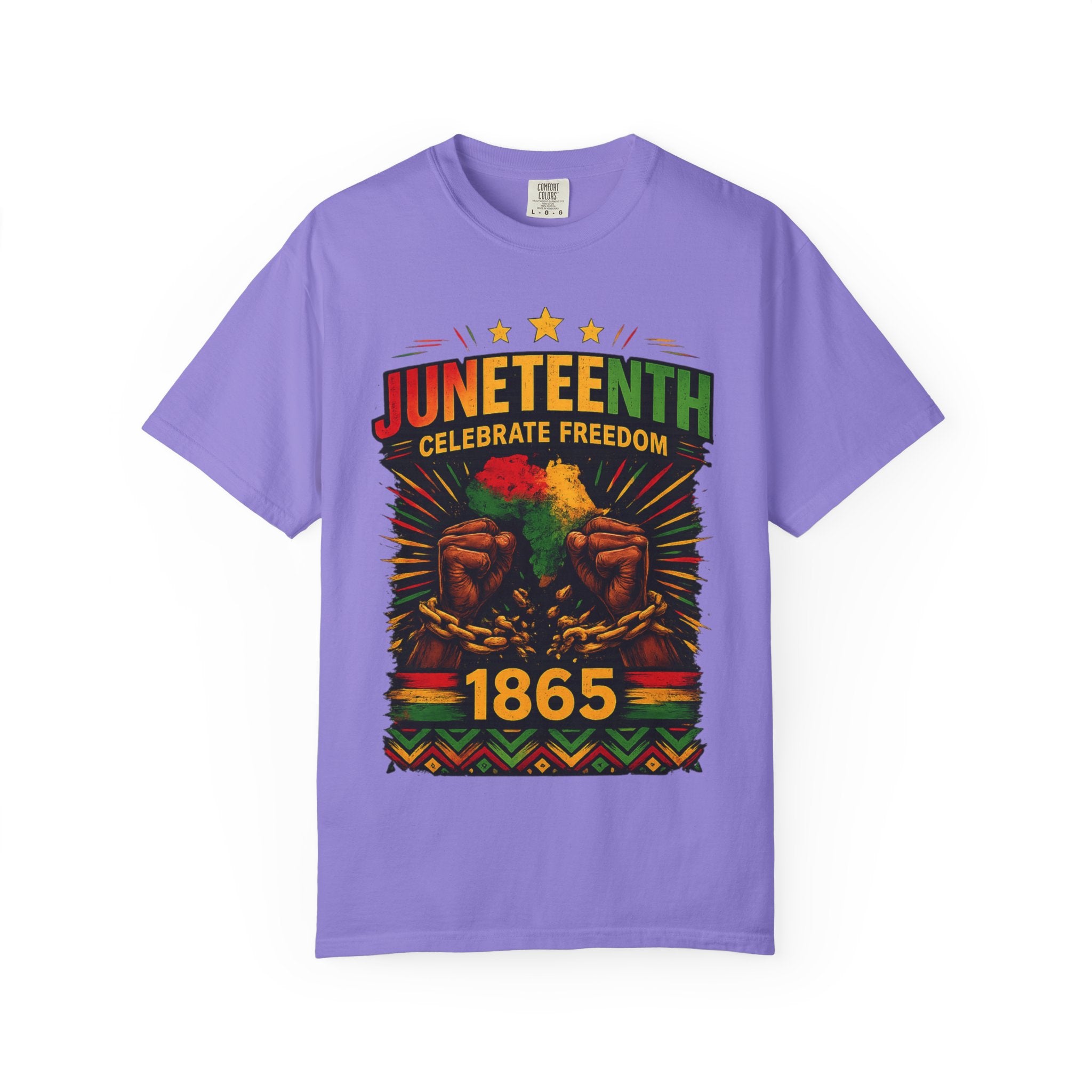 Juneteenth Celebrations T-Shirt — "Celebrate Freedom 1865" Graphic Tee