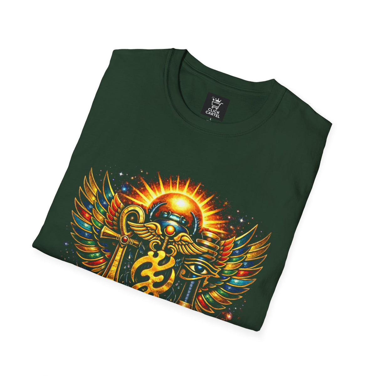 Ankh Anubis Egyptian Sun Winged Symbol T-Shirt