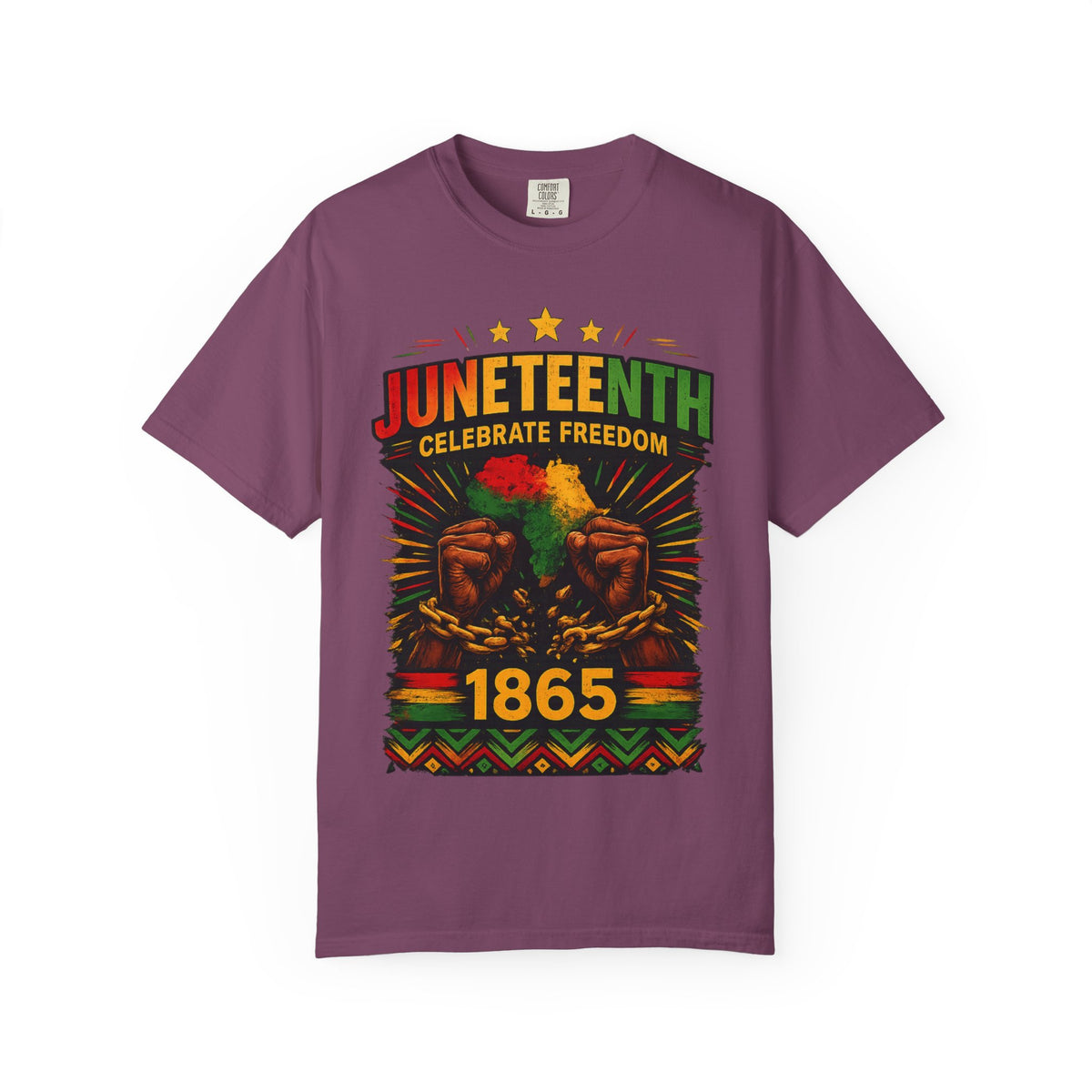 Juneteenth Celebrations T-Shirt — "Celebrate Freedom 1865" Graphic Tee