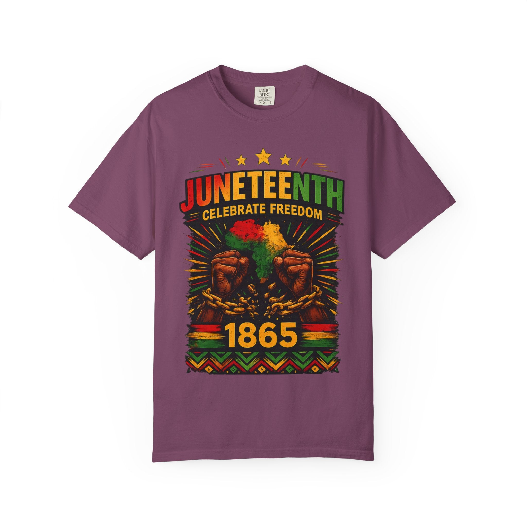 Juneteenth Celebrations T-Shirt — "Celebrate Freedom 1865" Graphic Tee