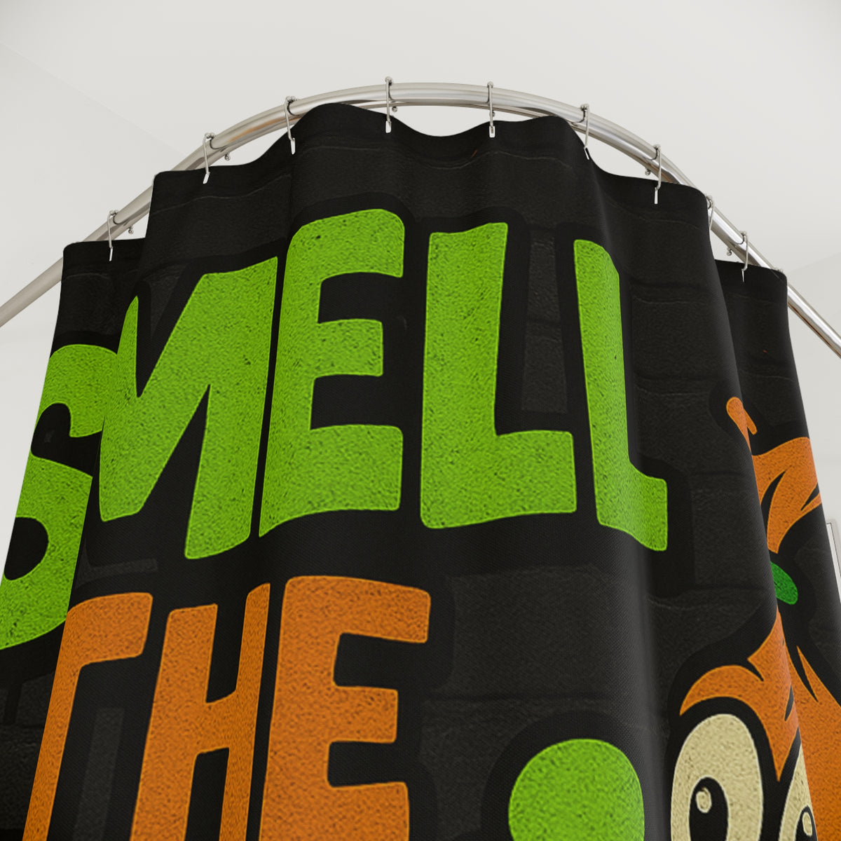 Smell The Bag Shower Curtain — Funny Money Bag Bathroom Decor