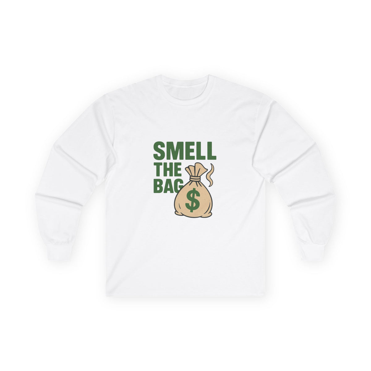 Funny Money-Themed Unisex Long Sleeve Tee - Perfect for Gifting, Birthday Celebrations, Humor, Casual Wear, Gift for Him and Her
