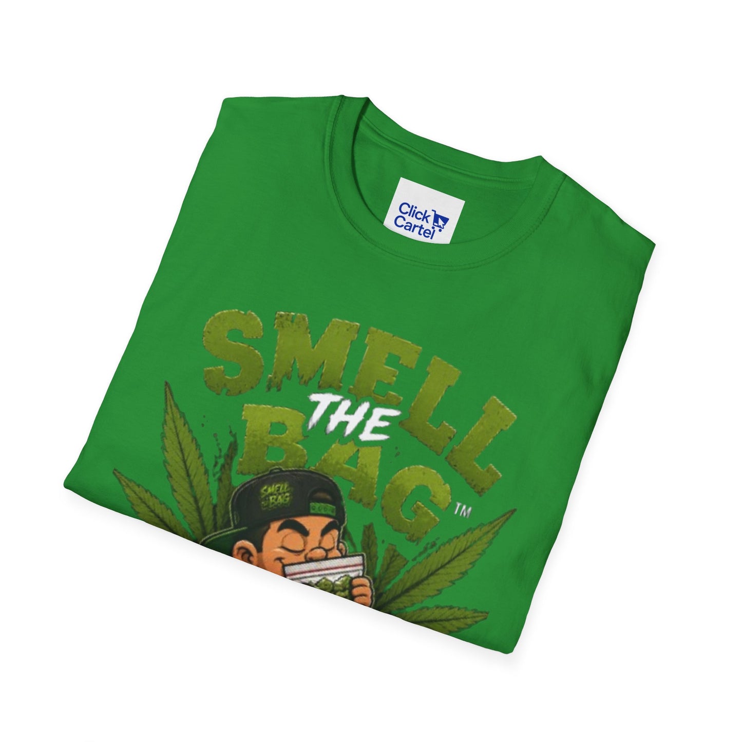 Smell The Bag T-Shirt – Funny Stoner Toon Graphic Tee