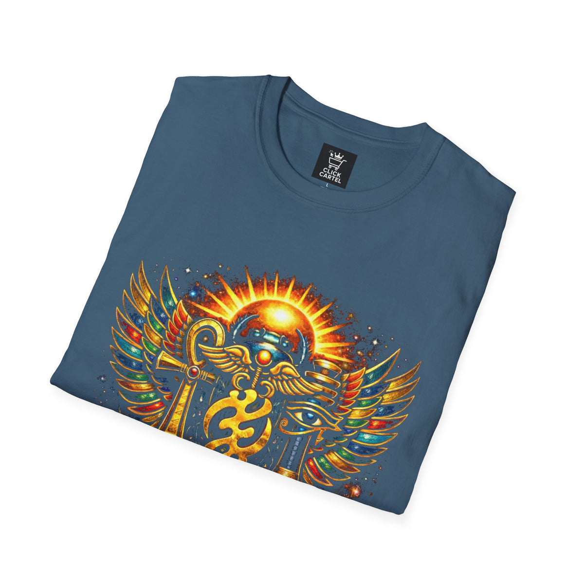 Ankh Anubis Egyptian Sun Winged Symbol T-Shirt
