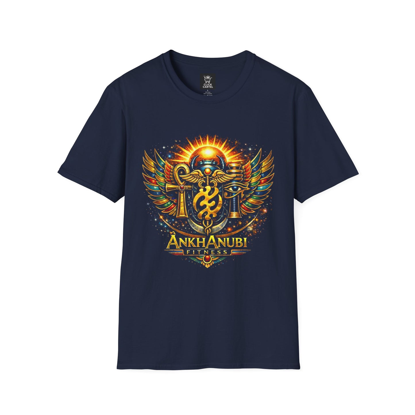 Ankh Anubis Egyptian Sun Winged Symbol T-Shirt