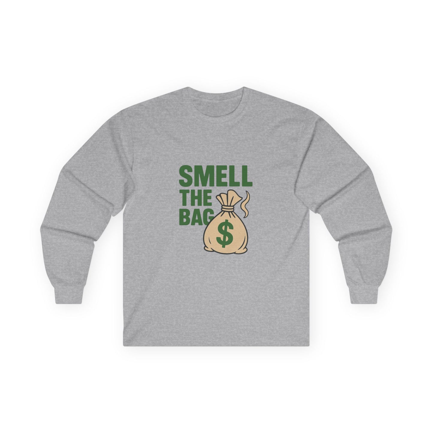 Funny Money-Themed Unisex Long Sleeve Tee - Perfect for Gifting, Birthday Celebrations, Humor, Casual Wear, Gift for Him and Her