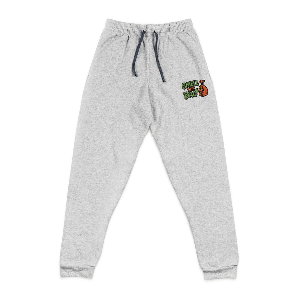 Embroidered 'Smoke & Chill' Graphic Joggers — Casual Streetwear Lounge Pants