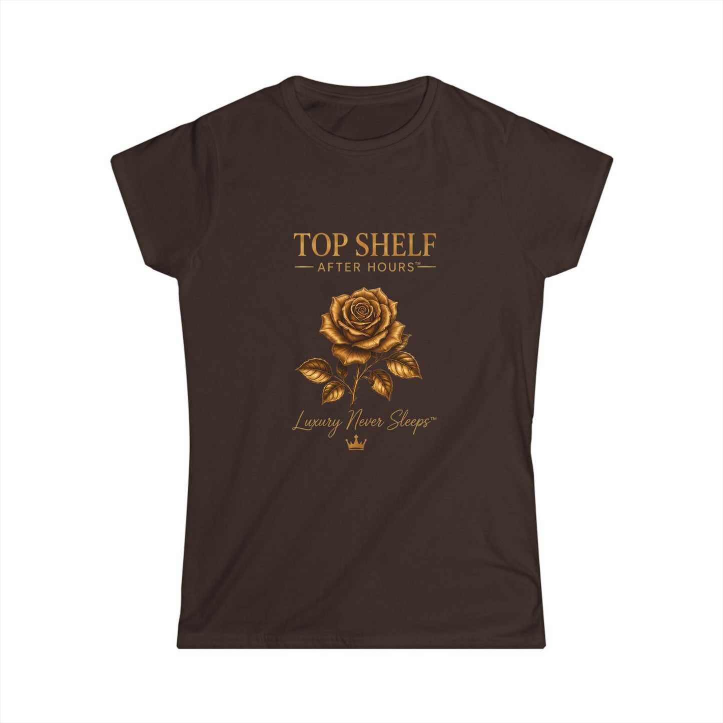 Top Shelf After Hours Rose Tee — Women's Floral Graphic T-Shirt
