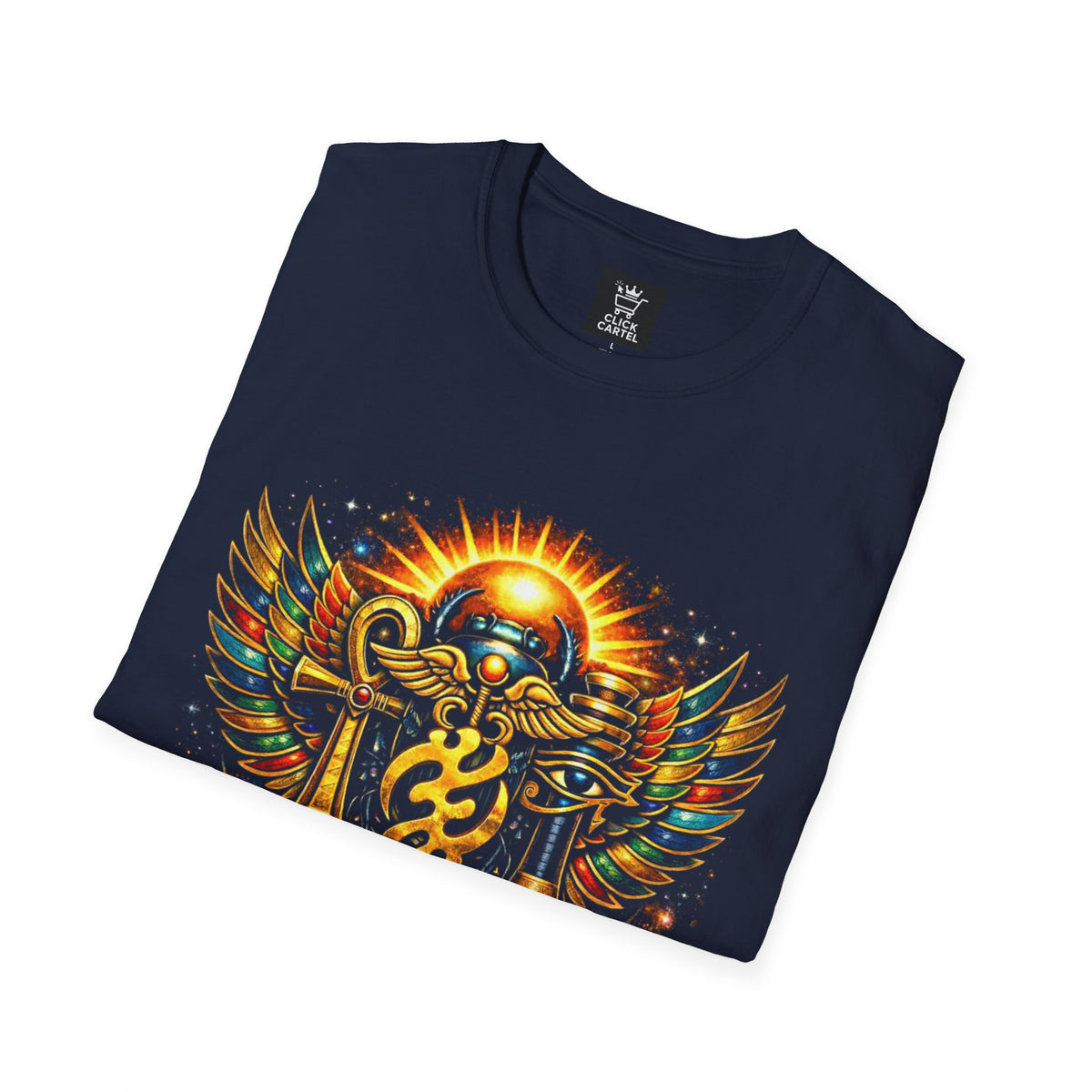 Ankh Anubis Egyptian Sun Winged Symbol T-Shirt