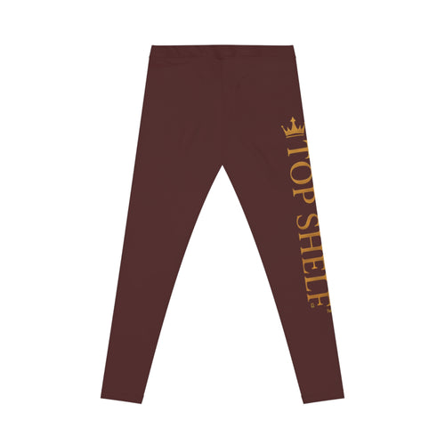 After Hours "Top Shelf" Leggings — Women's Stylish Maroon Activewear