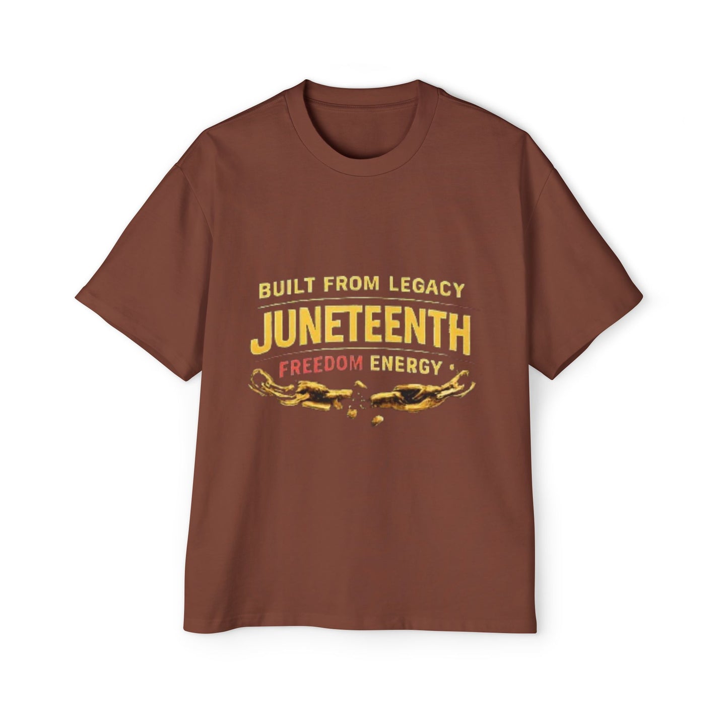 Juneteenth Freedom Energy T-Shirt — "Built From Legacy" Mens Oversized Tee