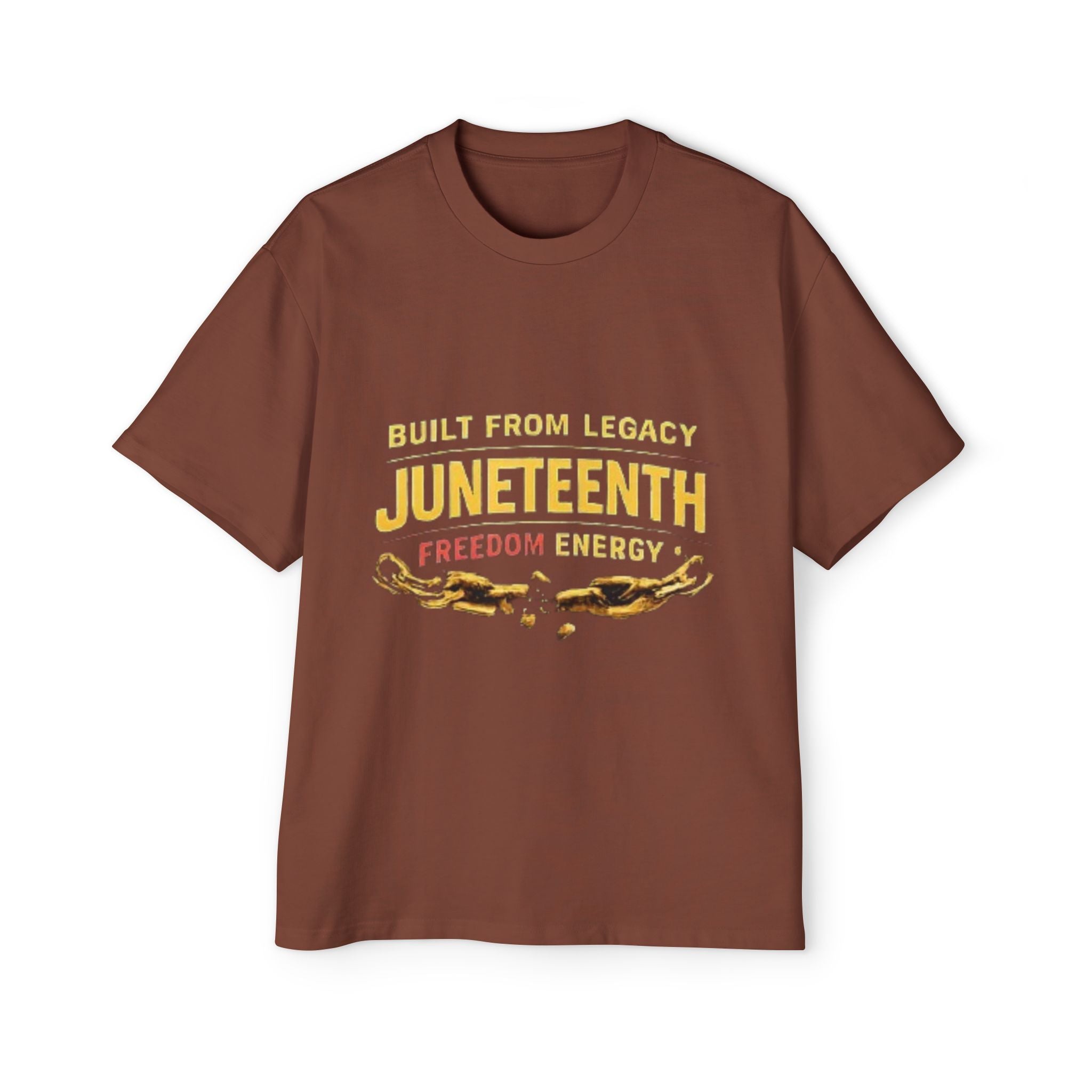 Juneteenth Freedom Energy T-Shirt — "Built From Legacy" Mens Oversized Tee