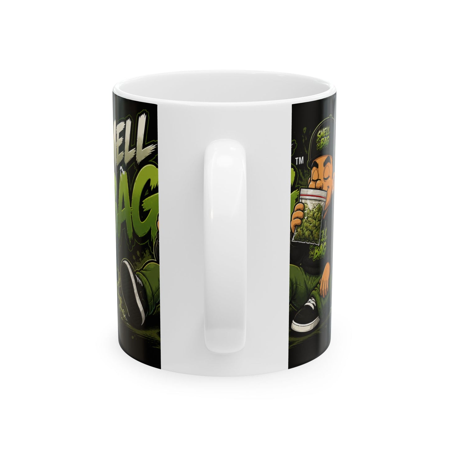 Smell The Bag | Ceramic Funny Toon Coffee Cup (11oz & 15oz)