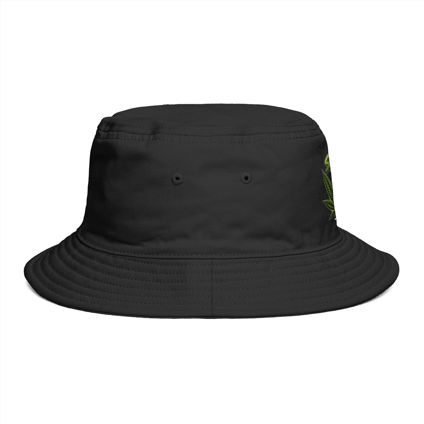 Smell the Bag| Bucket Cannabis Funny Toon Leaf Hat