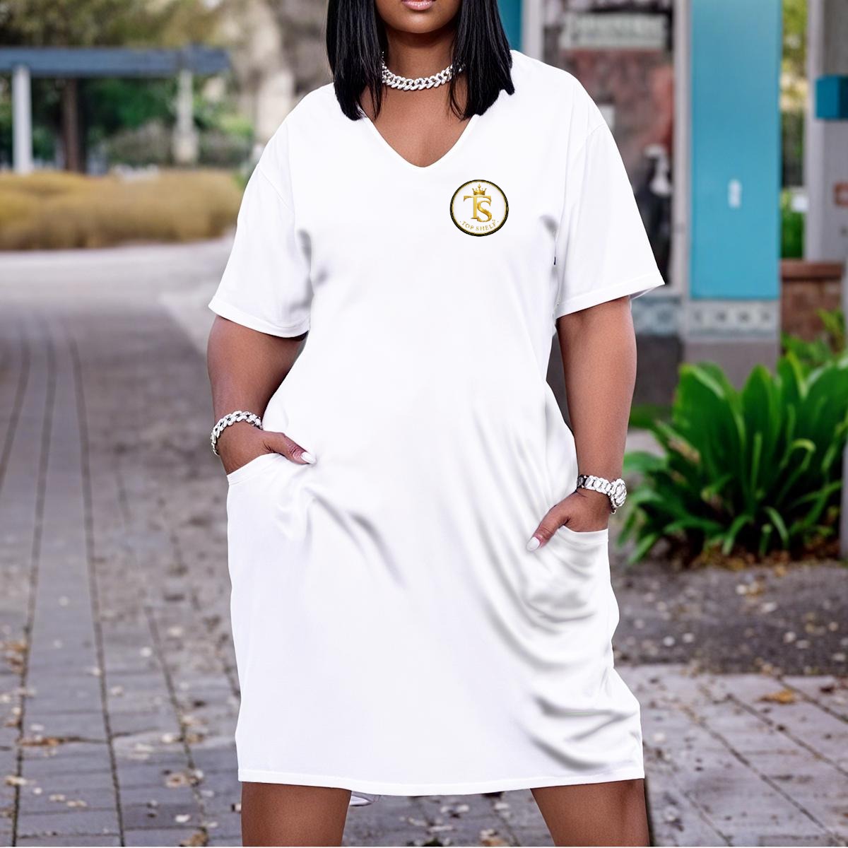 Top Shelf After Hours | Midnight V-Neck Dress