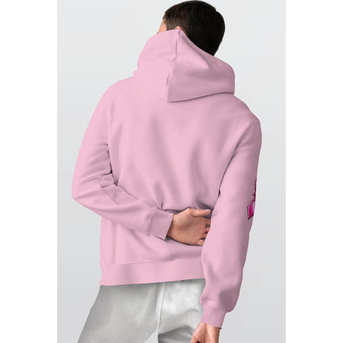Fight Like A Girl Hope Strength Courage Hoodie- Pink
