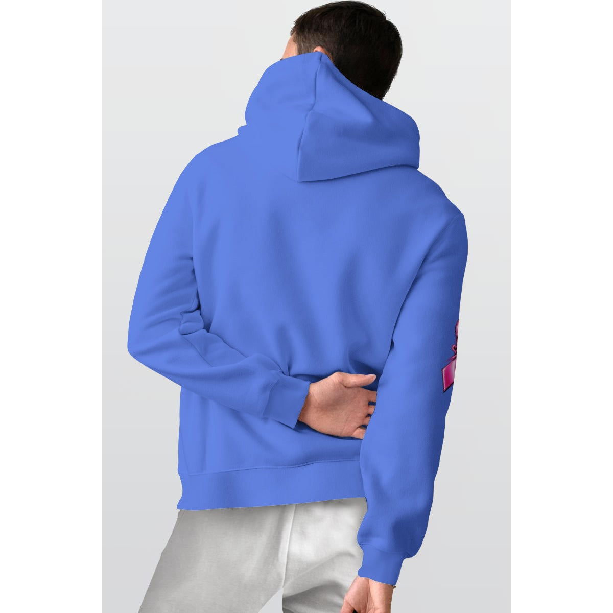 Fight Like A Girl Hope Strength Courage Hoodie- Blue