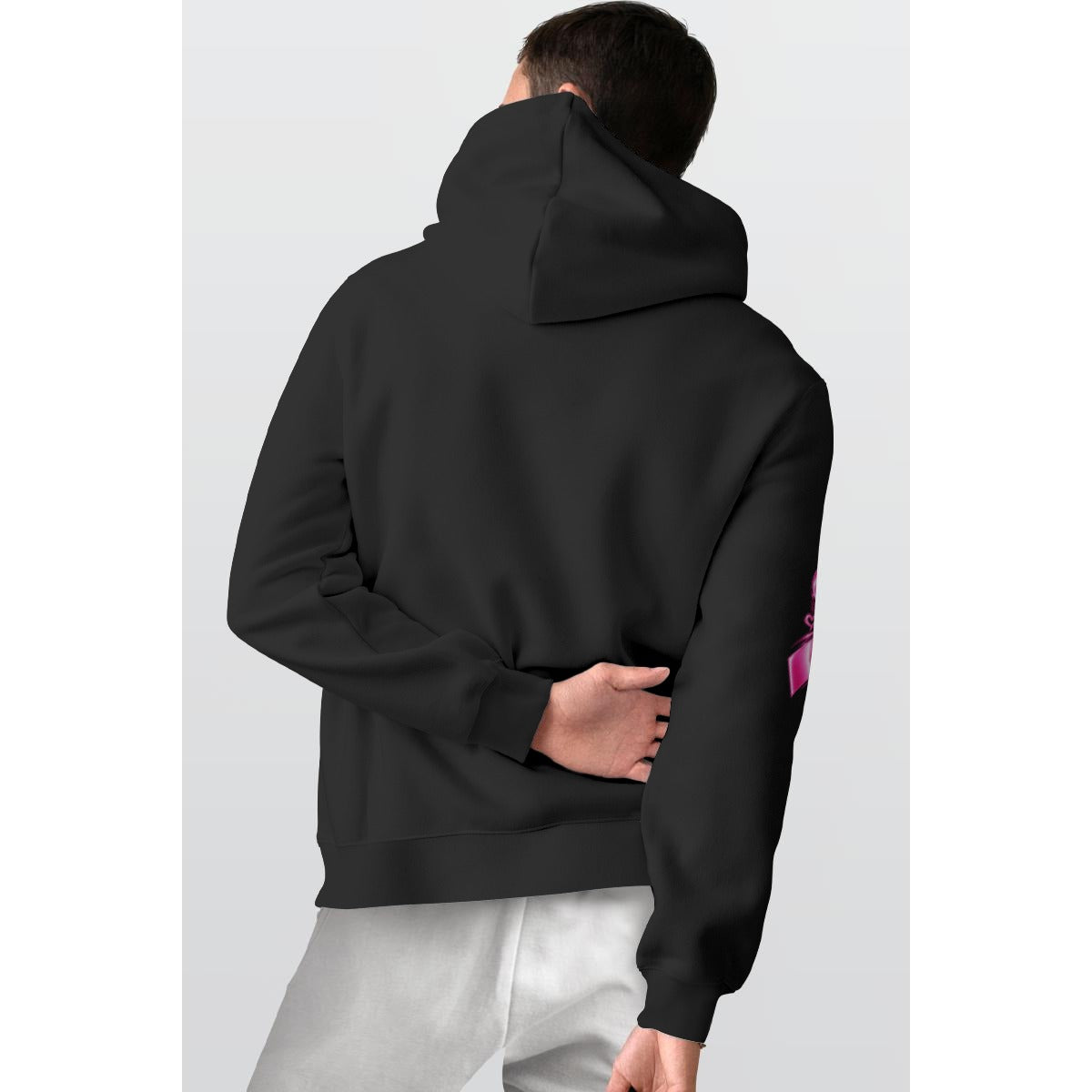 Fight Like A Girl Hope Strength Courage Hoodie- Black