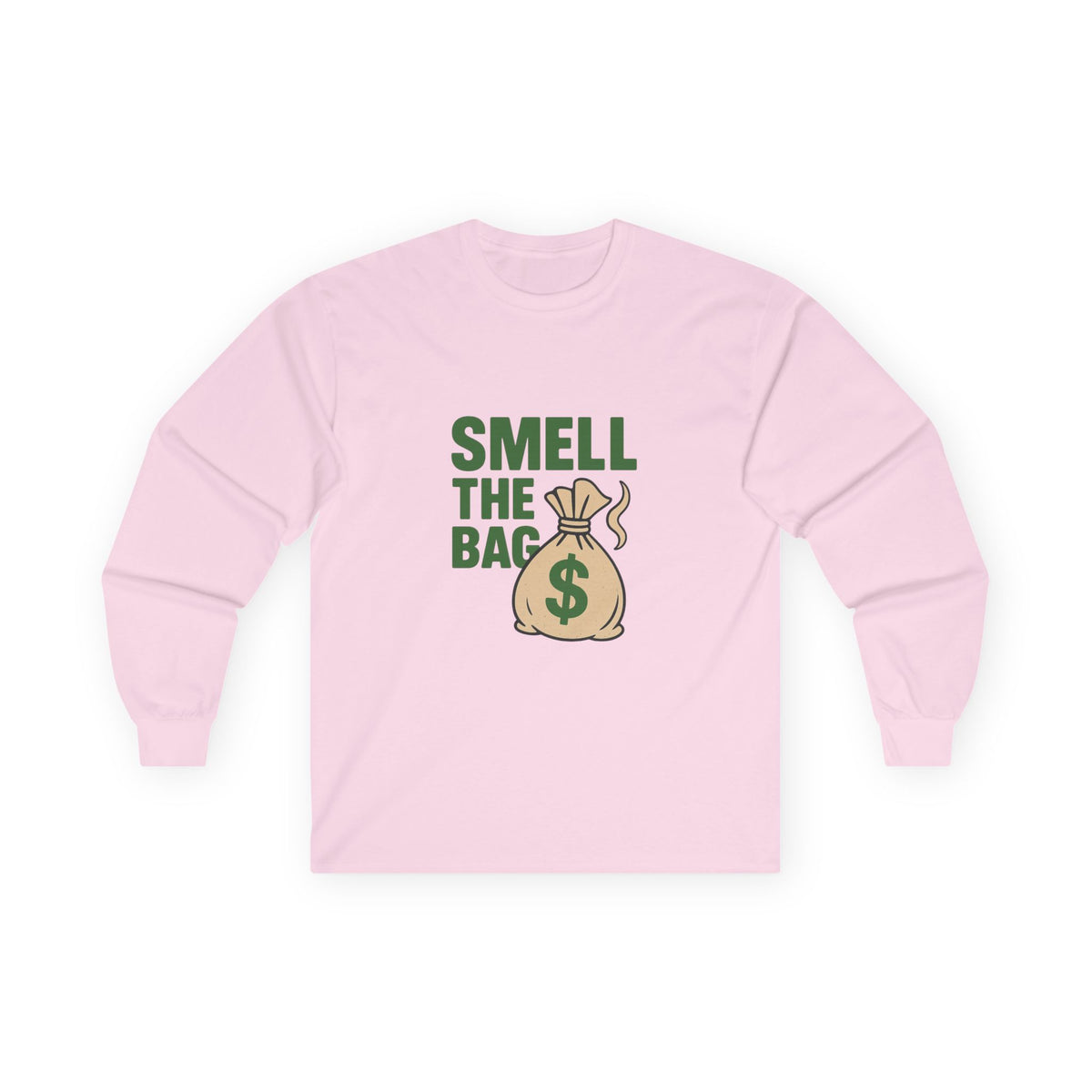 Funny Money-Themed Unisex Long Sleeve Tee - Perfect for Gifting, Birthday Celebrations, Humor, Casual Wear, Gift for Him and Her