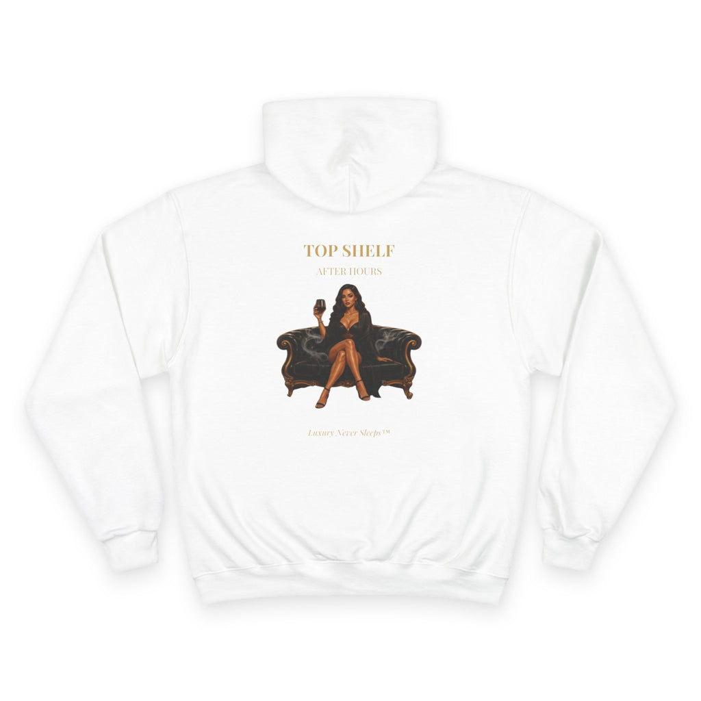 Top Shelf Hoodie — "Top Shelf After Hours" Graphic Champion Hoodie