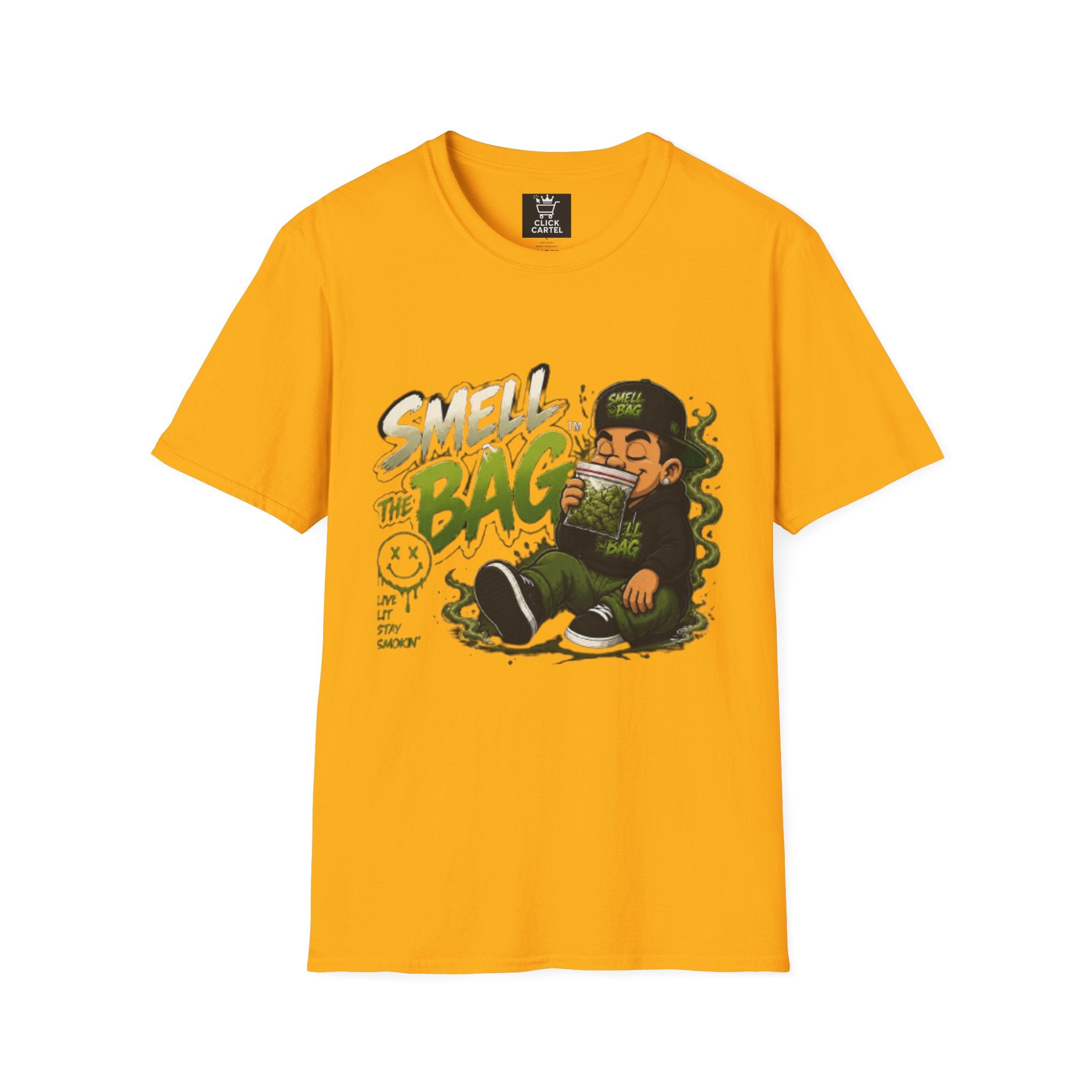Smell The Bag T-Shirt – Funny Stoner Graphic Tee