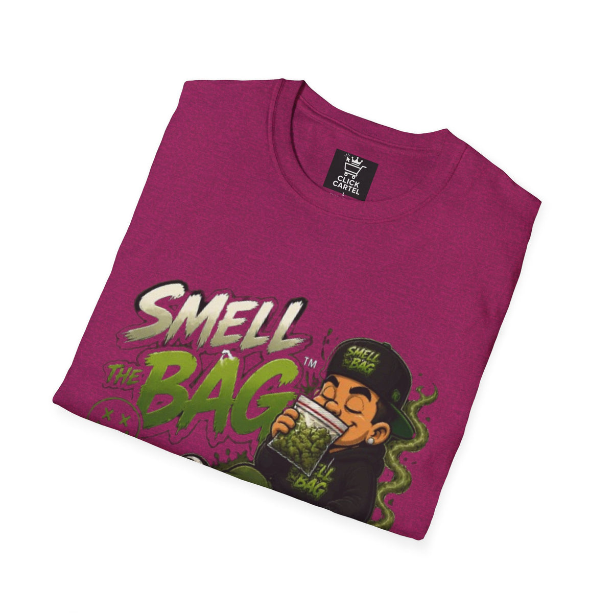 Smell The Bag T-Shirt – Funny Stoner Toon Graphic Tee