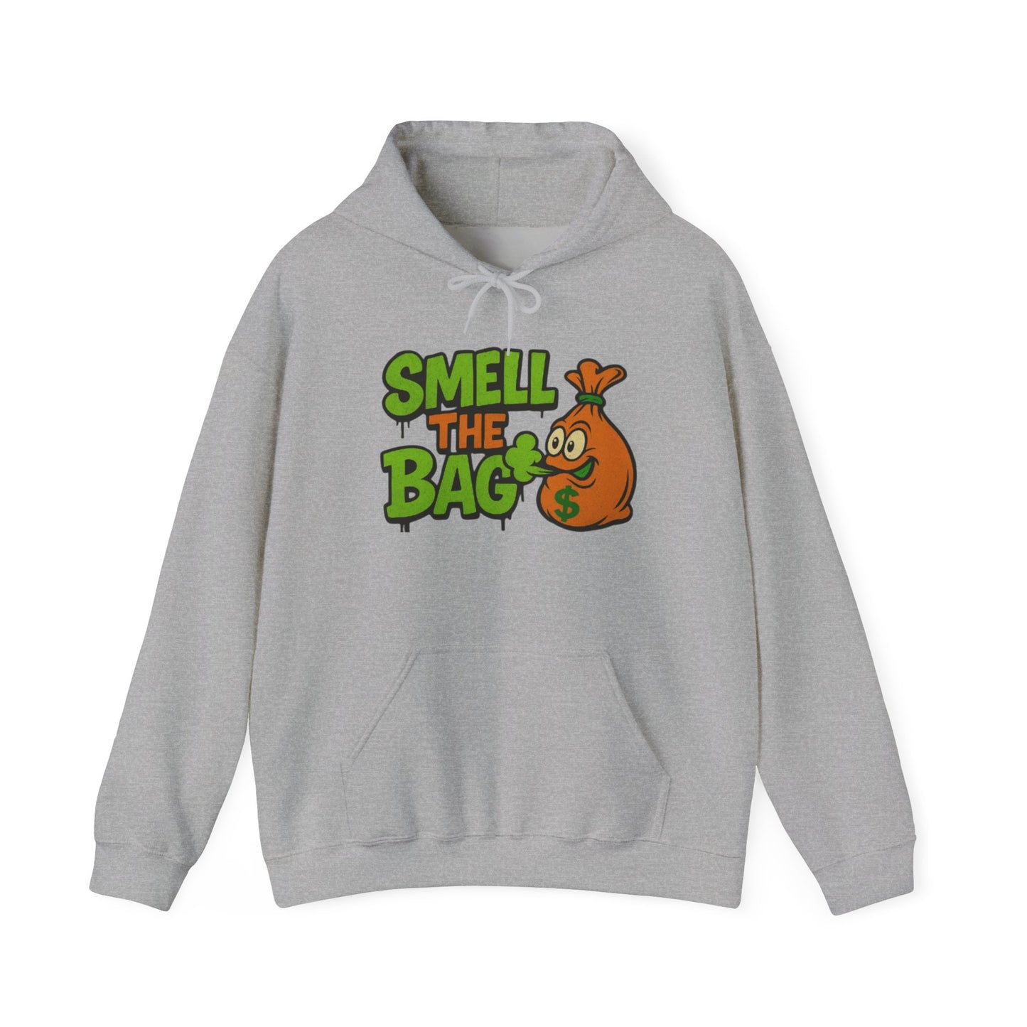 Smell the Bag Unisex Heavy Blend™ Hoodie - Stylish Casual Wear, Perfect Gift for Friends, Streetwear, Cozy Lounge, Urban Fashion