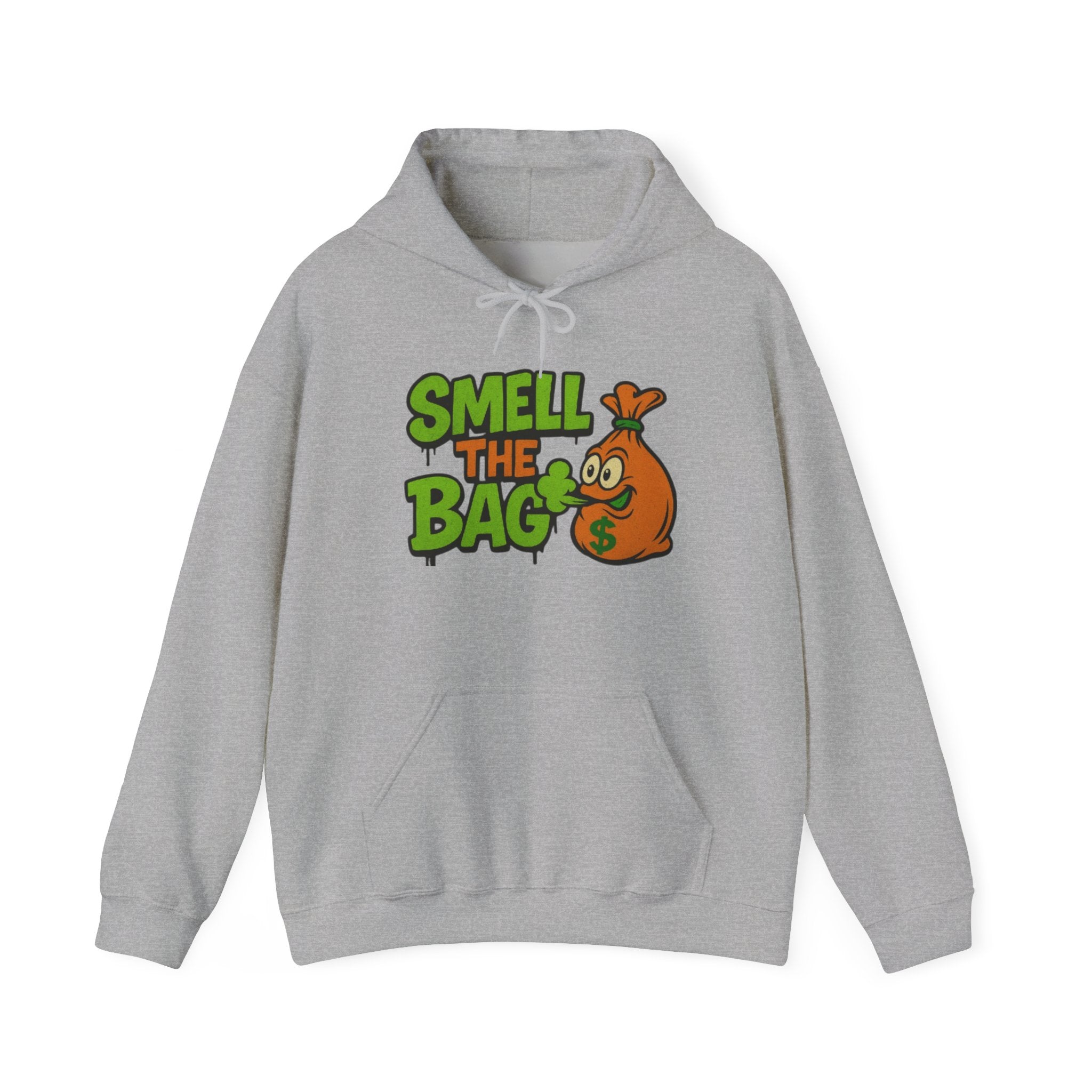 Smell the Bag Unisex Heavy Blend™ Hoodie - Stylish Casual Wear, Perfect Gift for Friends, Streetwear, Cozy Lounge, Urban Fashion