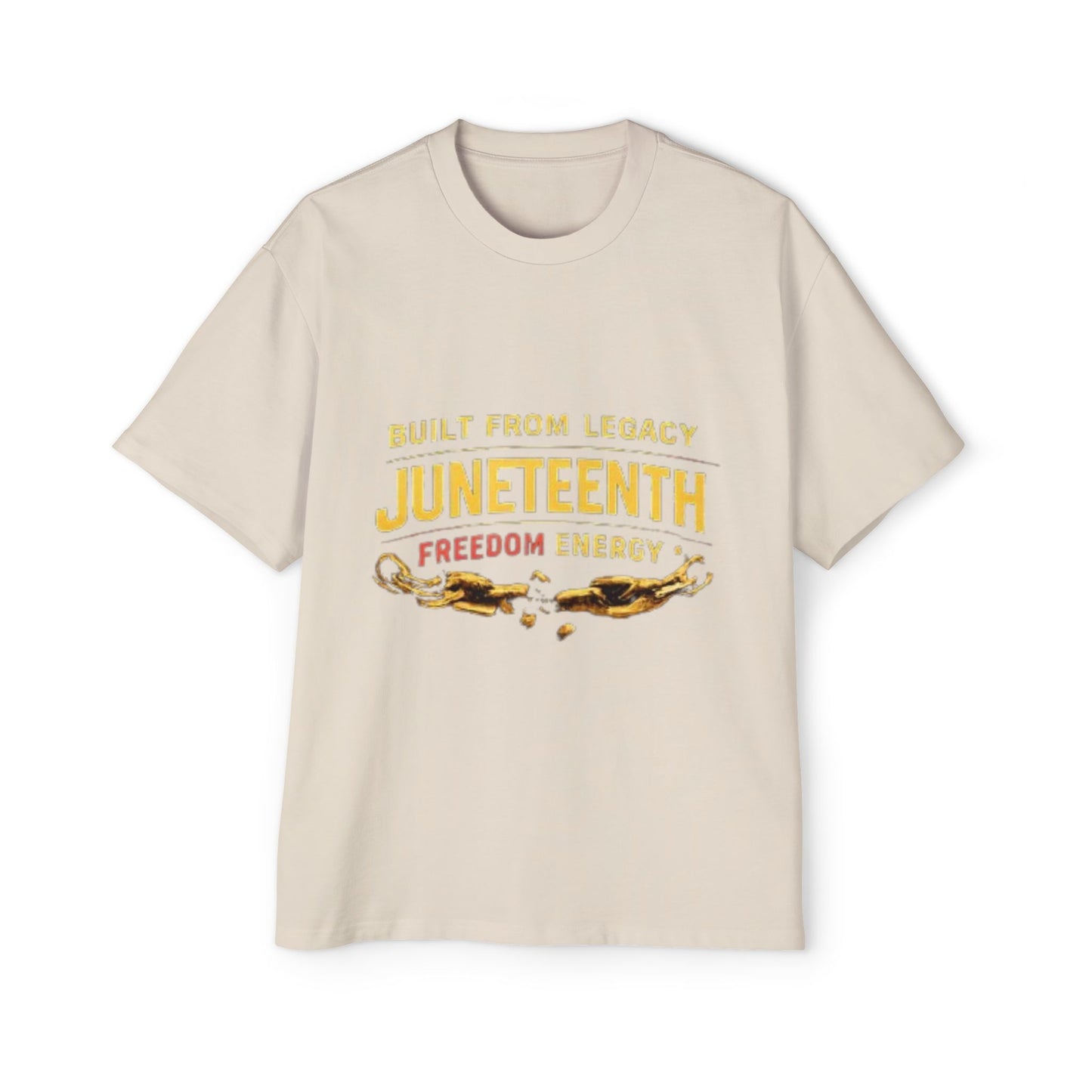 Juneteenth Freedom Energy T-Shirt — "Built From Legacy" Mens Oversized Tee