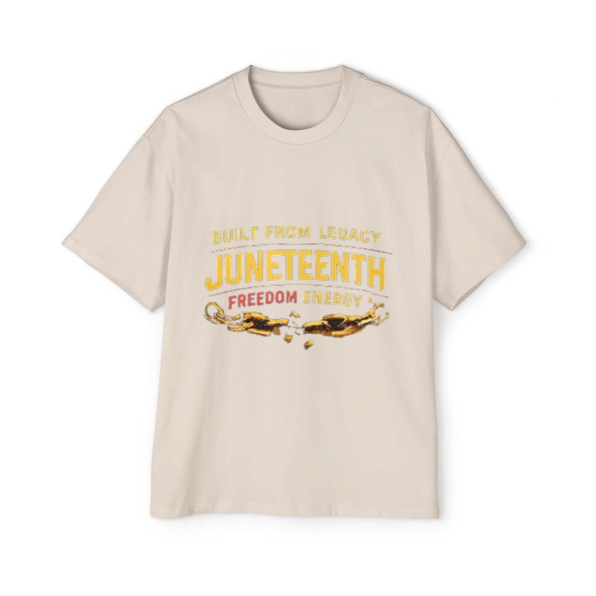 Juneteenth Freedom Energy T-Shirt — "Built From Legacy" Mens Oversized Tee