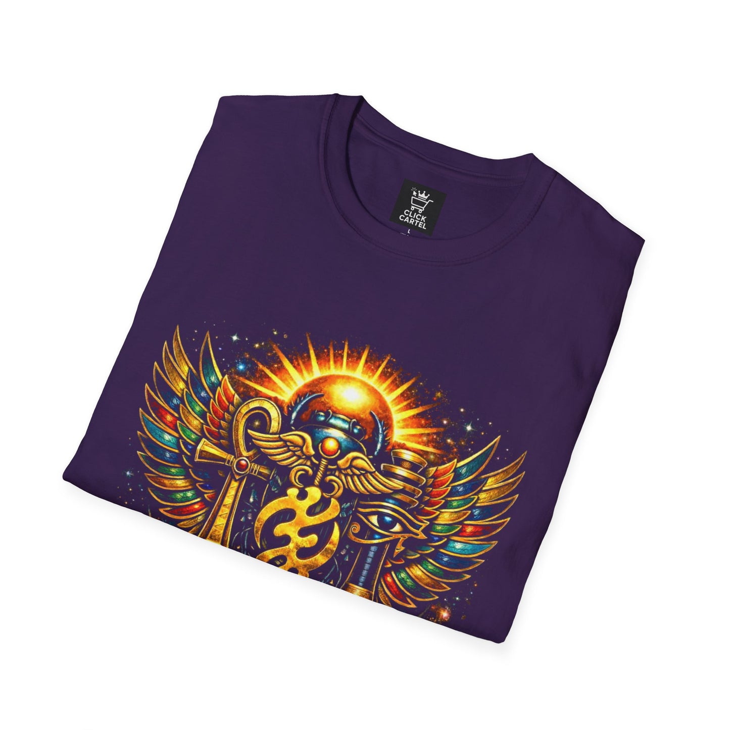 Ankh Anubis Egyptian Sun Winged Symbol T-Shirt