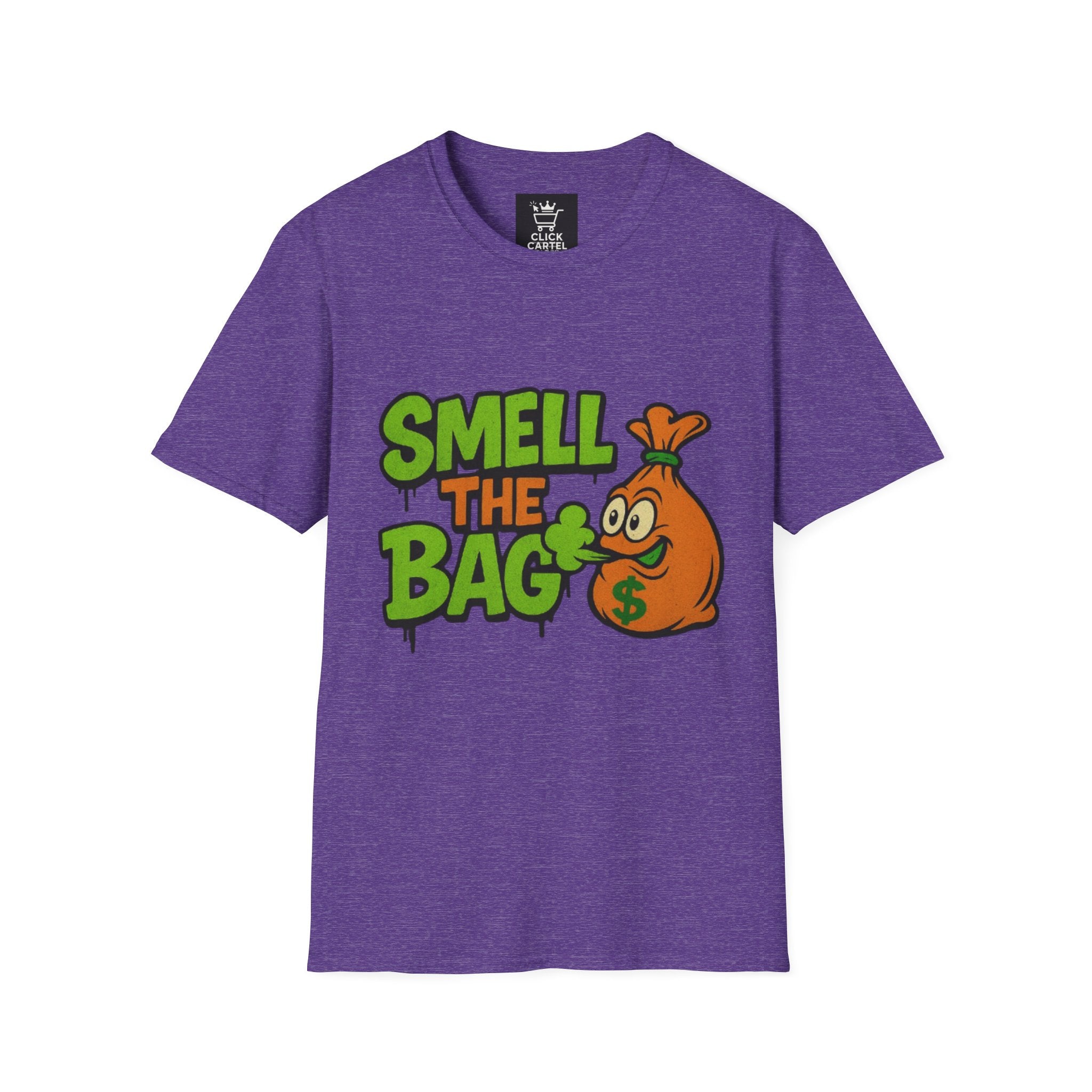 Humorous Graphic T-Shirt for Fun Lovers, Perfect for Gifts, Casual Wear, Festivals, Smell the Bag Tee, Unique Statement Top