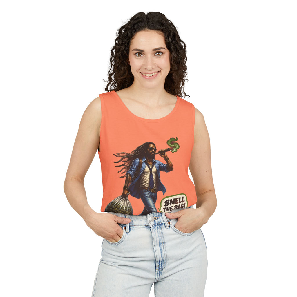 Smell The Bag Tank Top — Streetwear Motivational Graphic Tank