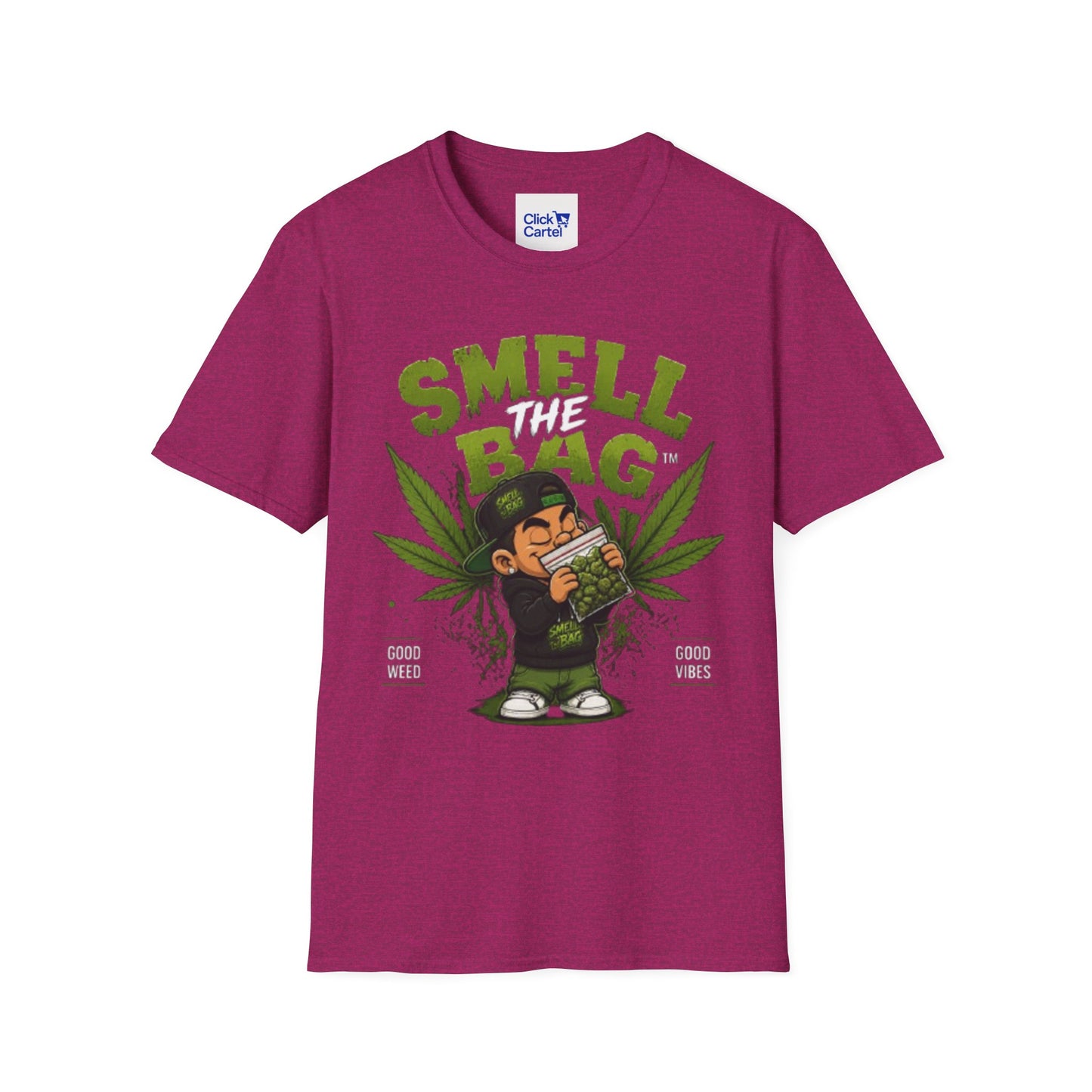 Smell The Bag T-Shirt – Funny Stoner Toon Graphic Tee