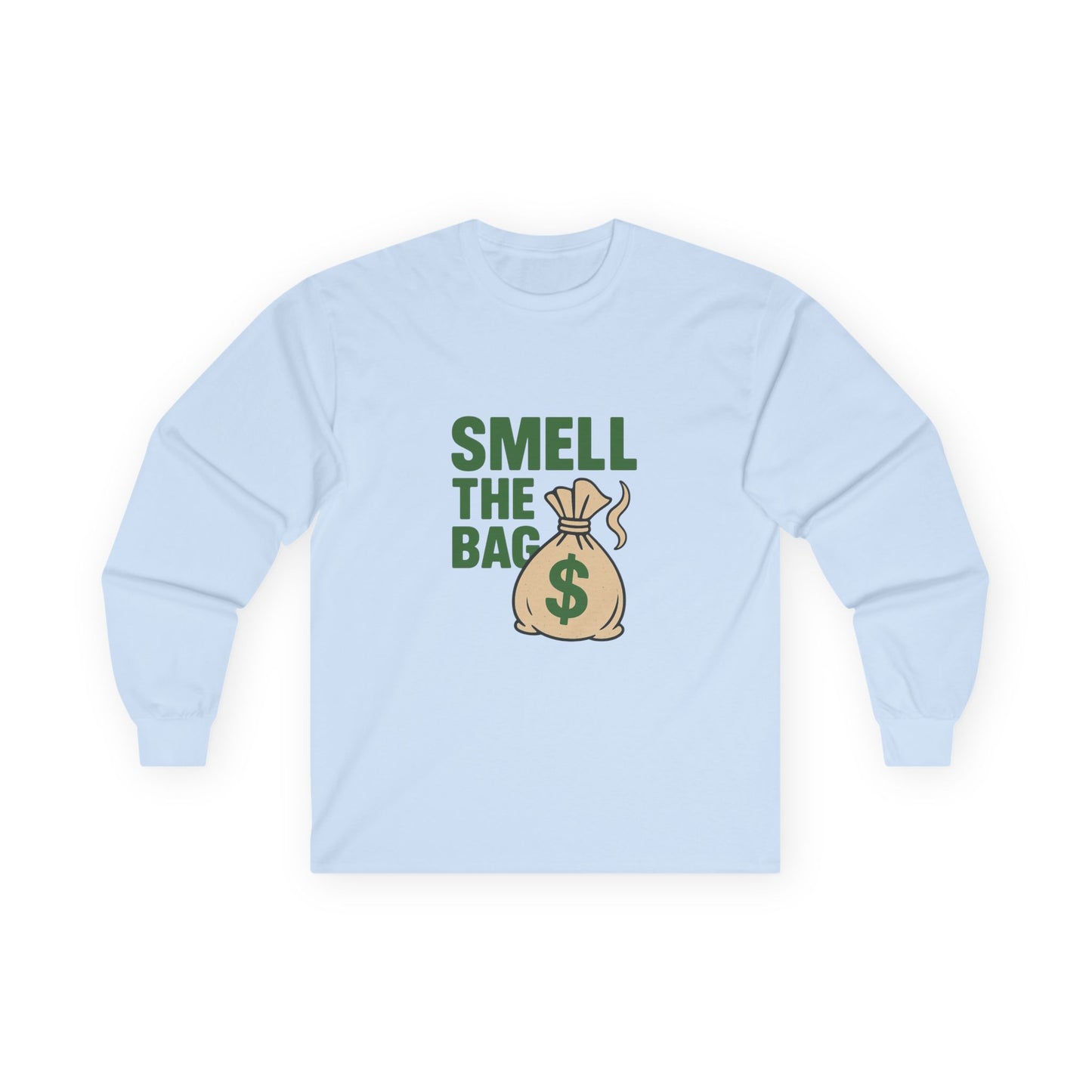 Funny Money-Themed Unisex Long Sleeve Tee - Perfect for Gifting, Birthday Celebrations, Humor, Casual Wear, Gift for Him and Her