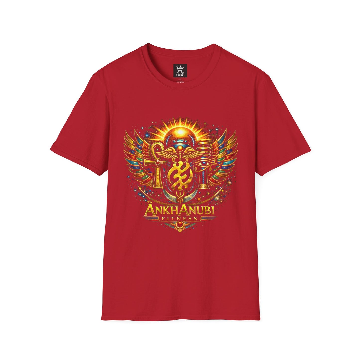 Ankh Anubis Egyptian Sun Winged Symbol T-Shirt