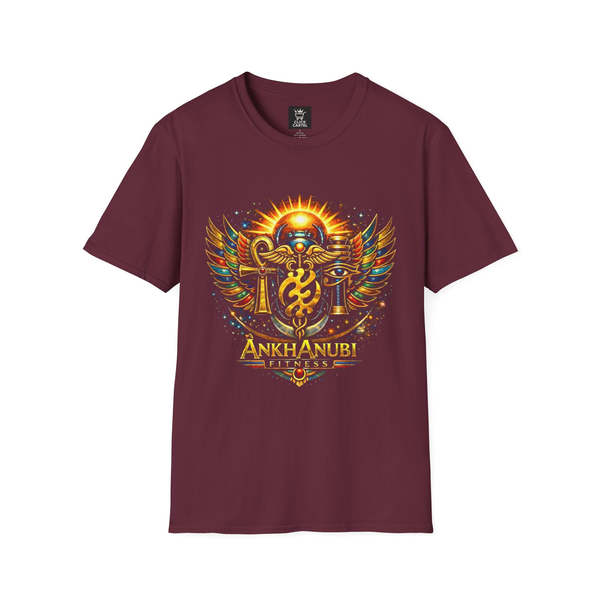 Ankh Anubis Egyptian Sun Winged Symbol T-Shirt
