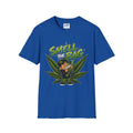 Smell the Bag Graphic T-Shirt – Cannabis Leaf & Stoner Cartoon Design