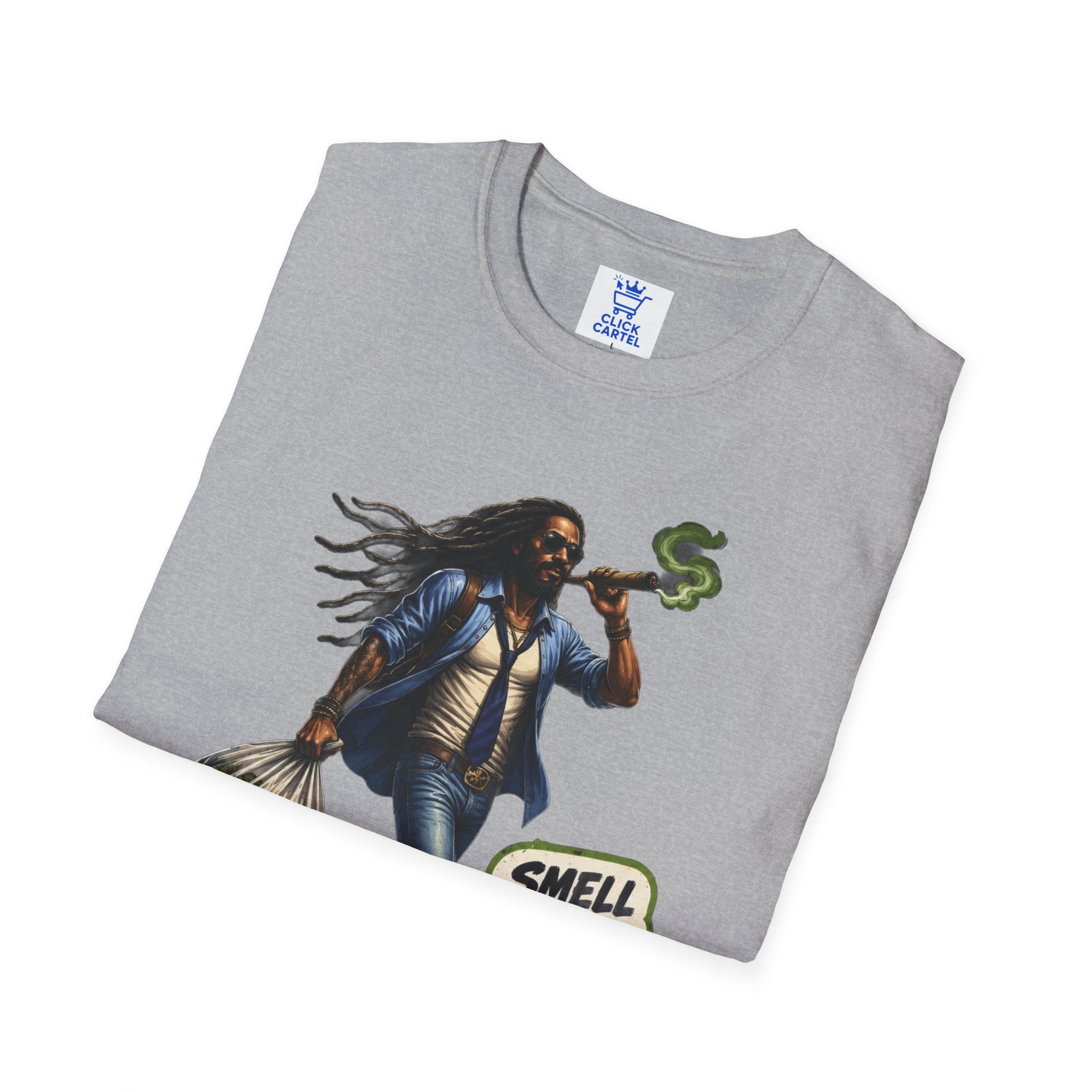 Smell the Bag Tee - Unisex Softstyle T-Shirt for Music Lovers, Festival Attire, Vintage Vibes, Casual Wear, Gift for Friends
